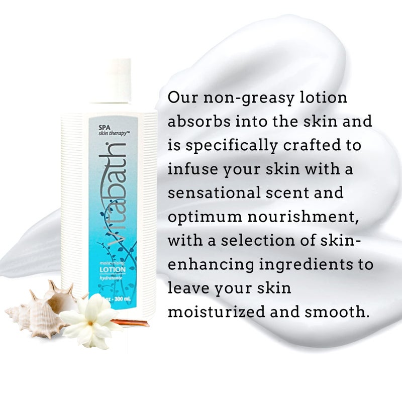 Vitabath Spa Skin Therapy Everyday Skincare Set Moisturizing Shower Gel Wash, Reviving Lotion & Exfoliating Body Scrubber Pouf - Refreshing Foam Cleanser & Dry Skin Hydration for Women & Men - Image 5